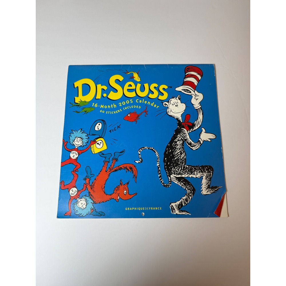 Dr Seuss 2005 16 Month Calendar The Cat in the Hat Graphic‎ de France Stickers